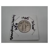 1925 Silver Standing Liberty Quarter