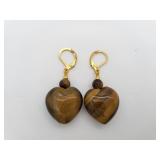 Yellow Tiger Eyes Earrings