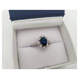 Sapphire & Diamond Ring
