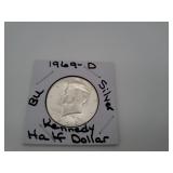 1969-D Silver Kennedy Half Dollar