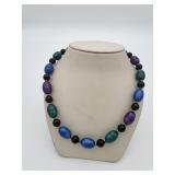 Green, Purple and blue necklace