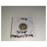 1931 Silver Mercury Dime