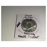 1965 Silver Kennedy Half Dollar