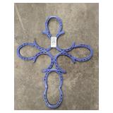 Purple Horse Shoe Cross