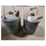 2 Vintage fuel cans