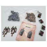 2 strands of Keshi Pearls & misc pendants