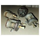 4 Retro fishing reels