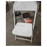 Kids size metal folding chair