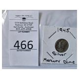 1945 Silver Mercury Dime