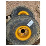 2 rims with tires - 6.00-3AM Implement