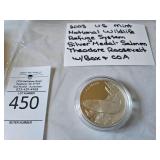 2003 US Mint Silver Medal Salmon