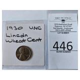 1930 UNC Lincoln Wheat Cent