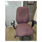 Red office chair