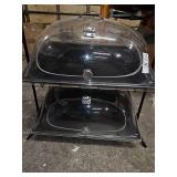 Commercial two tier acrylic pastry display