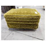 Retro Green Velvet Foot Stool