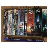 Group of DVDs