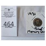 1931 Silver Mercury Dime
