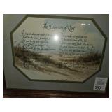 Foot Prints Framed Print 12x15