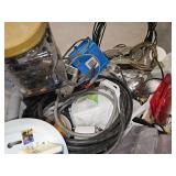 Large tote of electrical supplies