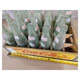 Vintage Coca Cola crate with bottles