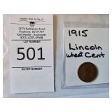 1915 Lincoln Wheat Cent