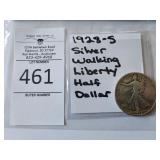 1928-S Silver Walking Liberty Half Dollar
