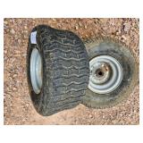 2 Wheels with tires - 15 x 6.00 - 6NHS