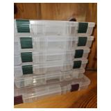Group of tackle organizer boxes