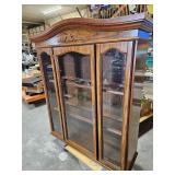 Hutch with glass shelves