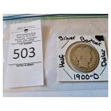 1900-O Silver Barber Half Dollar