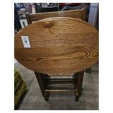 Set of Wooden TV Trays