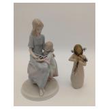 2 Girls Figurines - ceramic