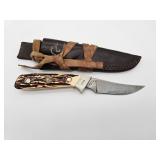 Fixed blade Ducks Unlimited Knife With Scabbard