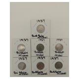 1930s buffalo nickels (7)