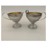 Cream and Sugar set - sterling weighted