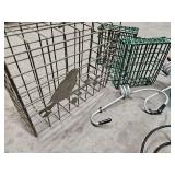 Group of bird feeders & hangers