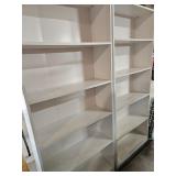 2 White Book Shelves