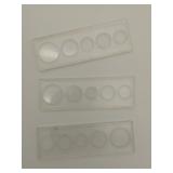 3 Capitol plastic holders