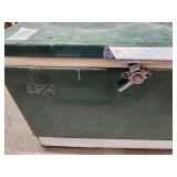 Metal Green Cooler Latching lid