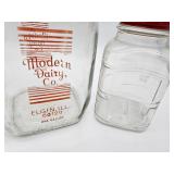 2 Glass Jars