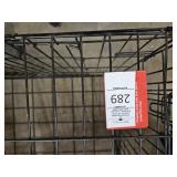 Collapsible pet crate with no bottom Tray