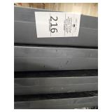Hard Plastic storage shelves