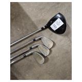 Group of golf clubs