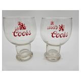 2 Coors Glasses