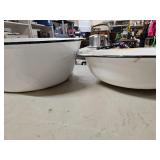 2 Retro Enamel Wash basins