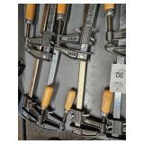 Group of 7 Long clamps (NEW)