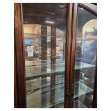 Tall Glass sided display cabinet
