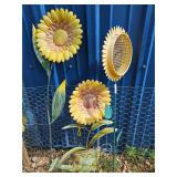 Medium Metal Sunflowers (one bird feeder)