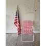 Folding Lawn Chair, American Flag