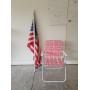 Folding Lawn Chair, American Flag